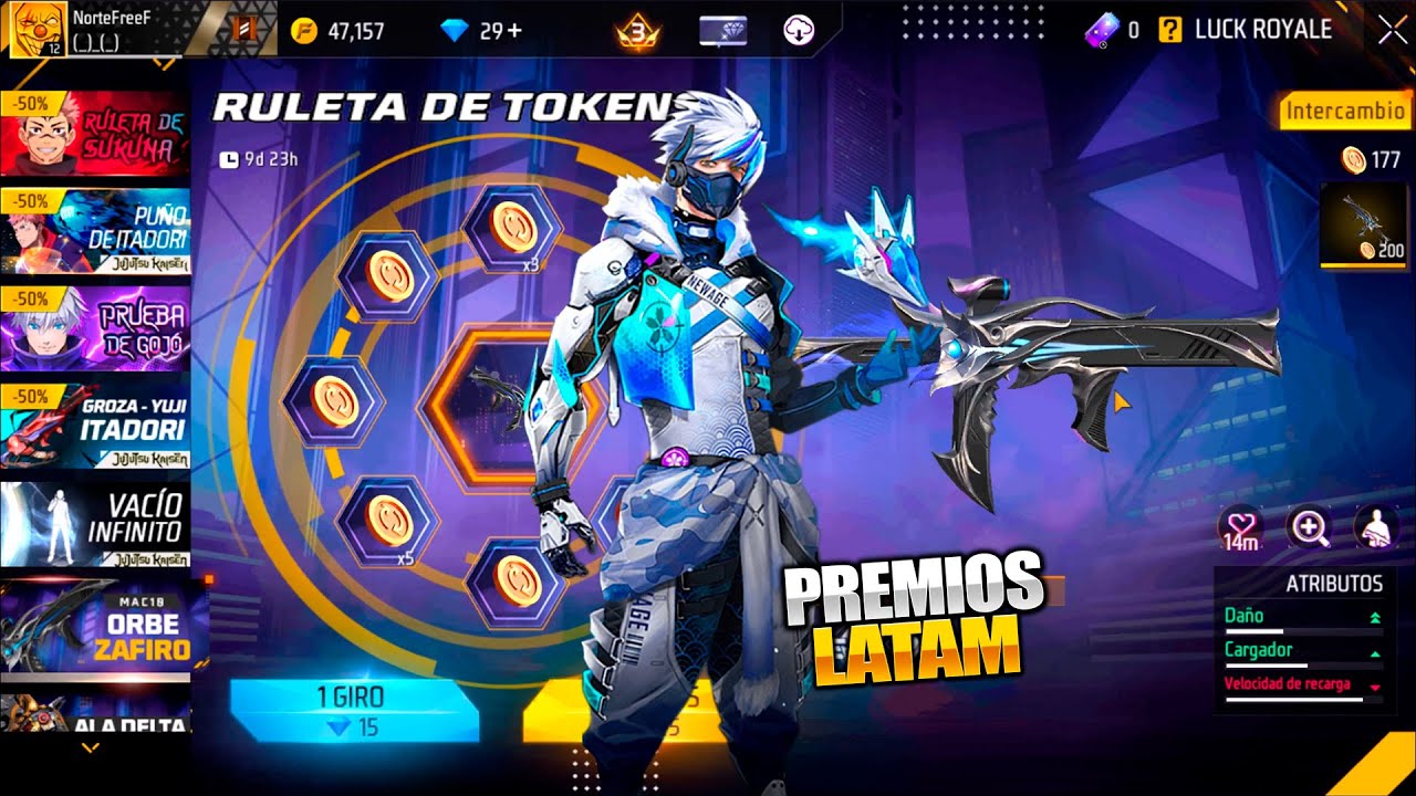 🌟PREMIOS RULETA DE TOKENS MAC10 ORBE SAFIRO