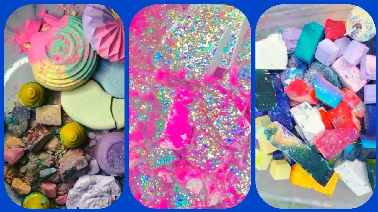 💚🩷💜💛 Colourful Gym Chalk/ #gymchalk #gymchalkedit #dyedgymchalk #asmr #satisfying #fypシ゚viral 