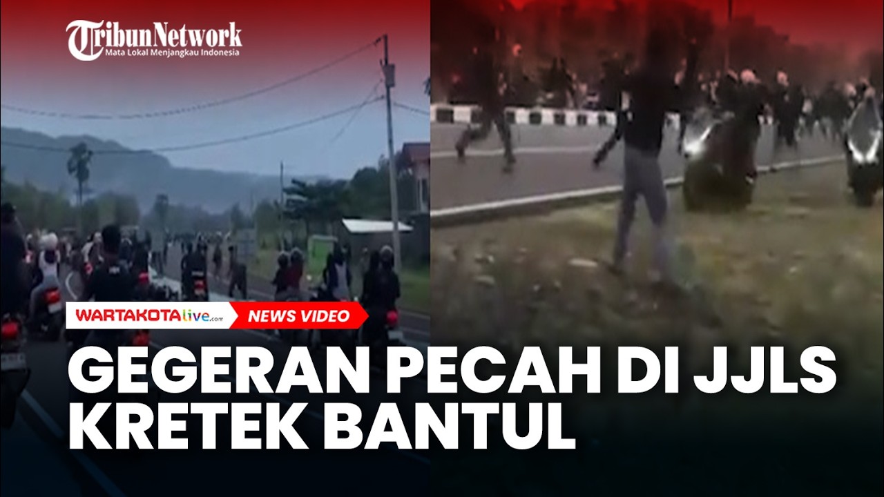 GEGERAN Pecah di JJLS Kretek Wilayah Kretek, Bantul