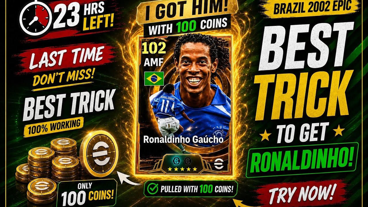 Only 100 Coins 😳 Ronaldinho Pack Opening! 🔥 Last Chance Before It Ends
