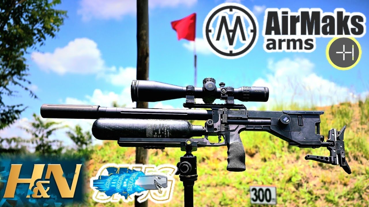 Airmaks Krait L shooting 50 meters and 315 meters. Crazy accuracy 😜