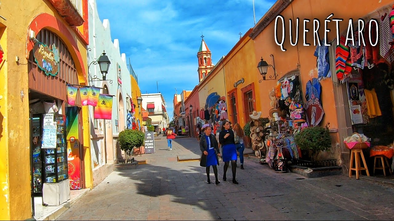 Queretaro, Mexico - Colonial City in Mexico - Walking Tour 4K