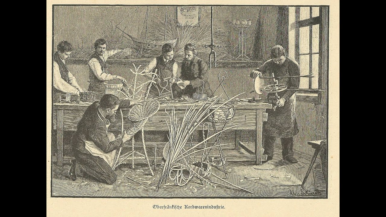 Deutsche Korbstadt Lichtenfels - Oberfränkische Korbwarenindustrie, 1899 WELTWEIT erfolgreich