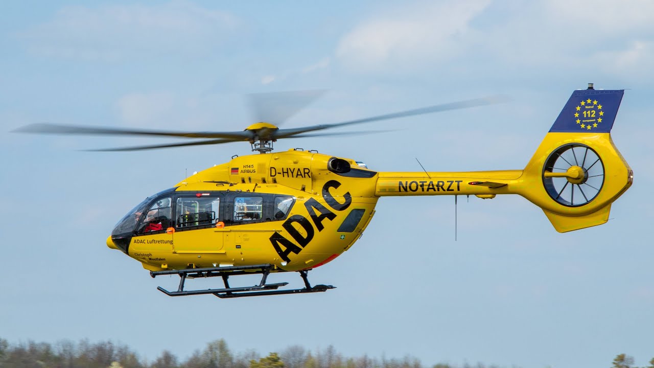 ADAC Luftrettung | Take Off ITH Christoph Westfalen | H145 D3 | D-HYAR