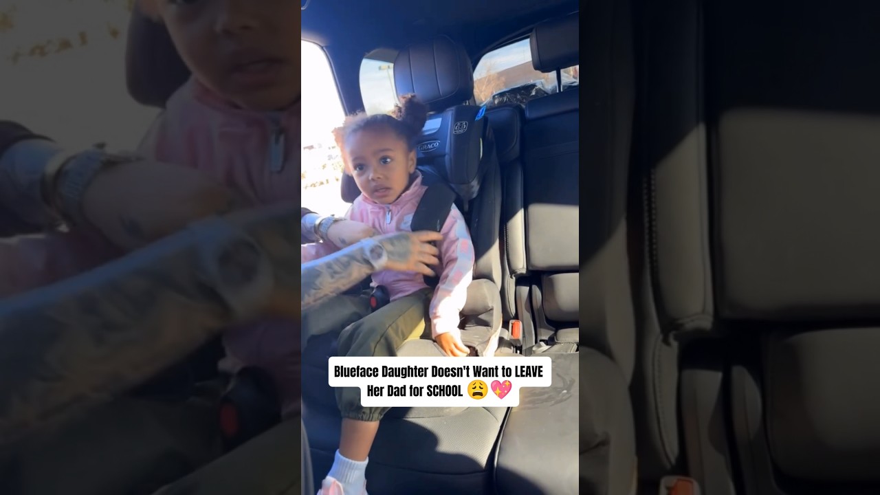 Blueface Daughter Doesn't Want to LEAVE Her Dad for SCHOOL 😩💖 #blueface #ytshorts #fyp