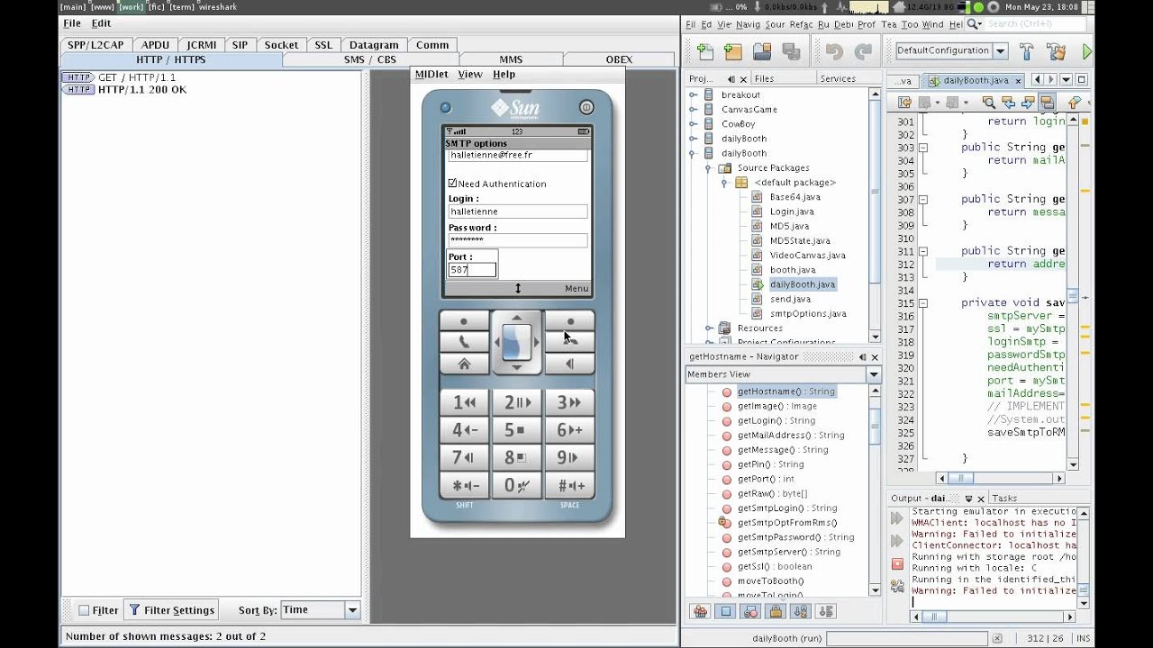 J2ME application