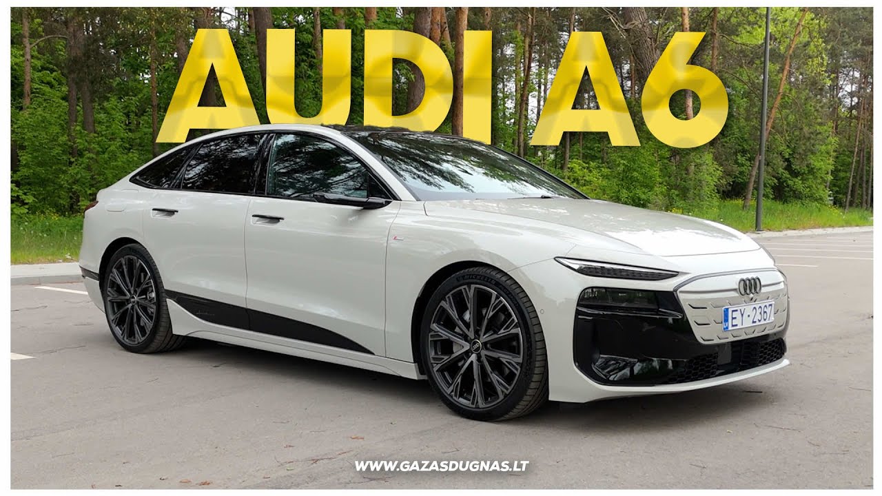 Prabangi išvaizda nenuslėpė pigių sprendimų: Audi A6 e-tron