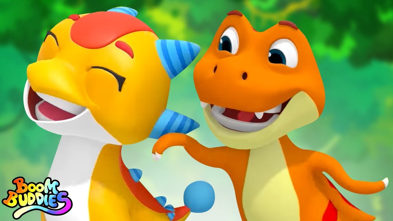 ไดโนเสาร์ เพลงสำหรับเด็ก + เพิ่มเติม เพลงกล่อมเด็กและวิดีโอการ์ตูน โดย Boom Buddies