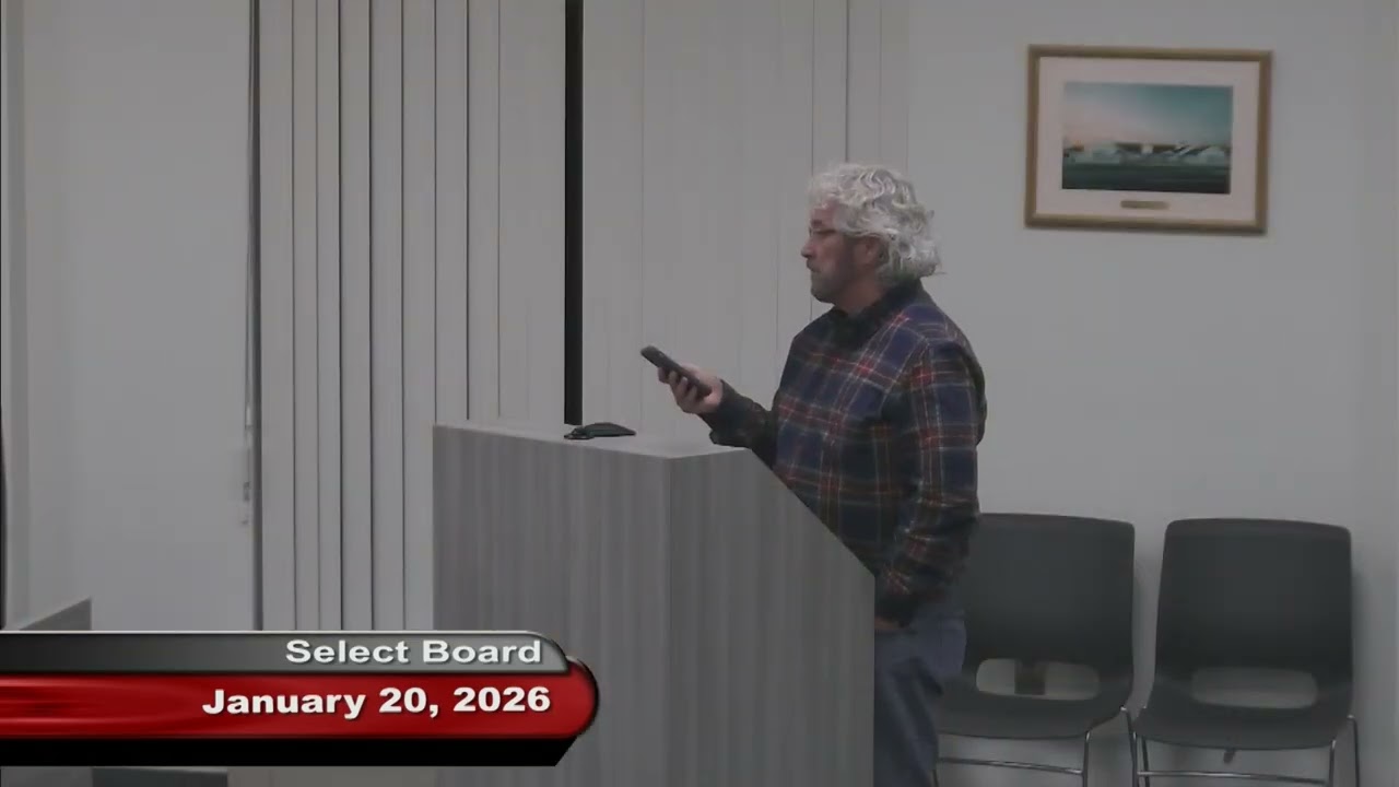 Select Board Meeting January 20, 2026