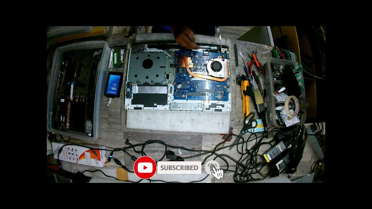 Dell Inspiron 15-5000 P51F disassemble to fix charging port  how to Dell Inspiron 15-5000 P51F open