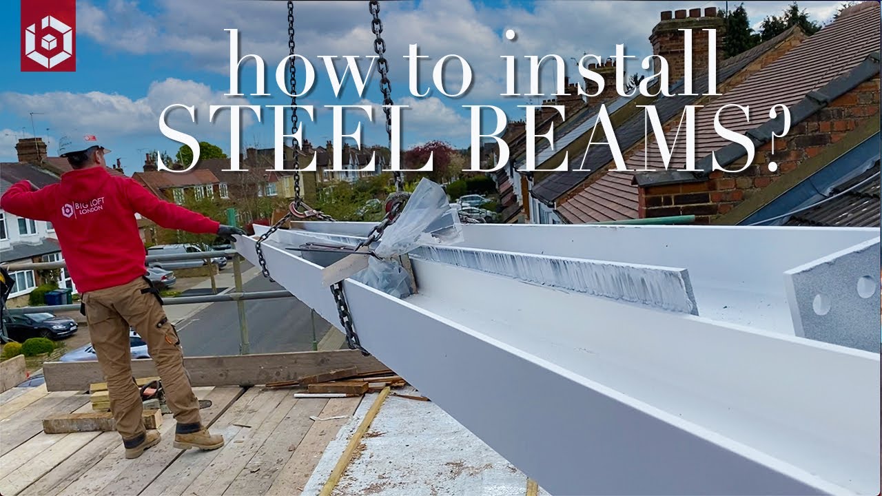 Loft Conversion UK. STEEL BEAMS - here is how to install steel beams.