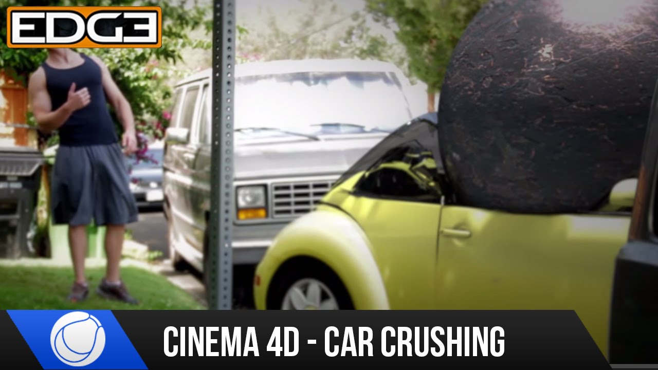 Cinema 4D Tutorial - Car Crushing with Cloth Dynamics in c4d HD