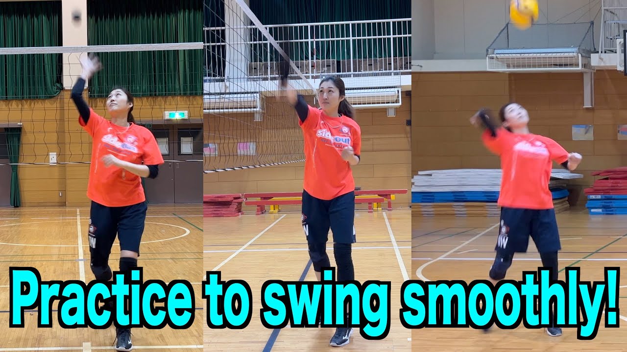 Practice to make your arm swing smoother!【volleyball】