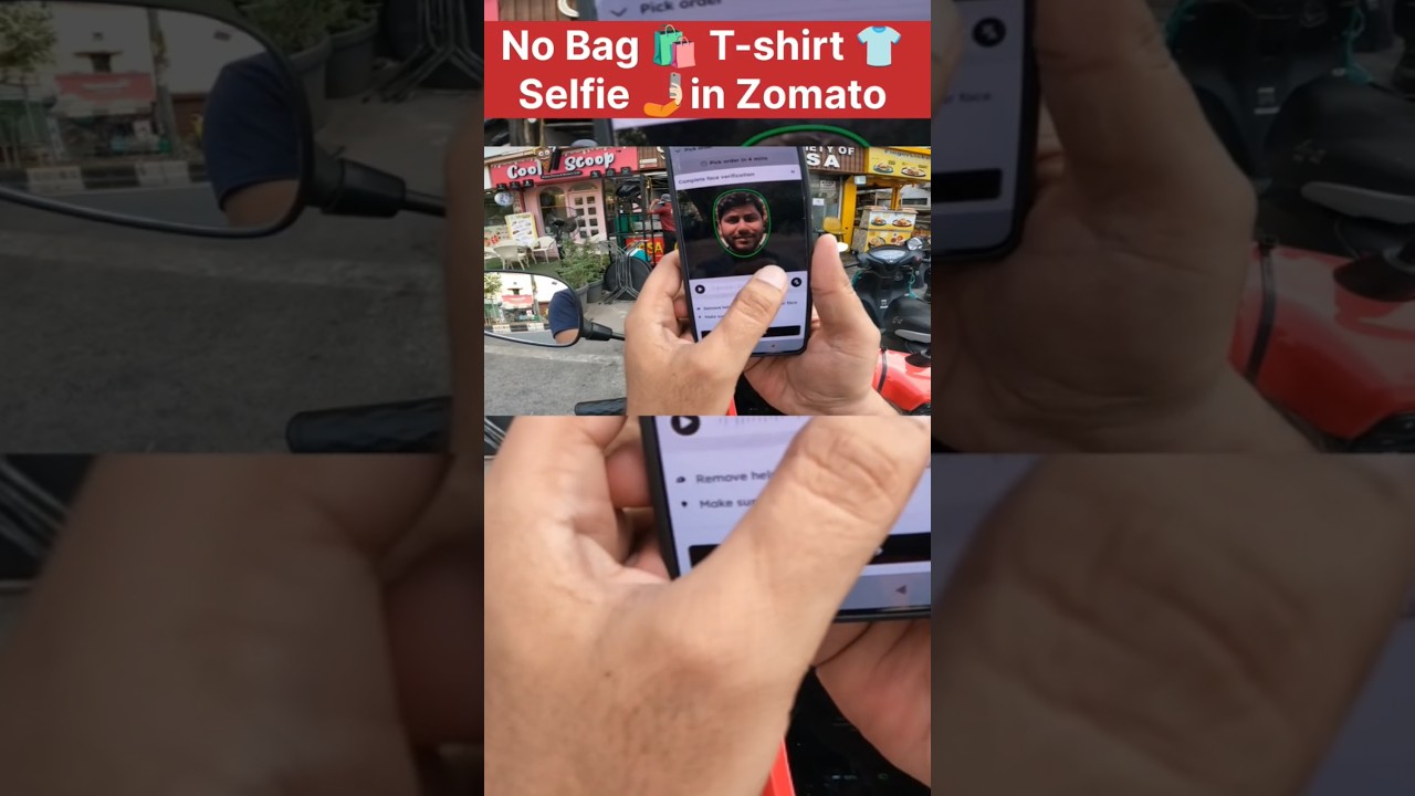 Zomato Food Delivery No Selfie 🤳🏻 ❌ No Bag 🛍️ no t shirt 👕