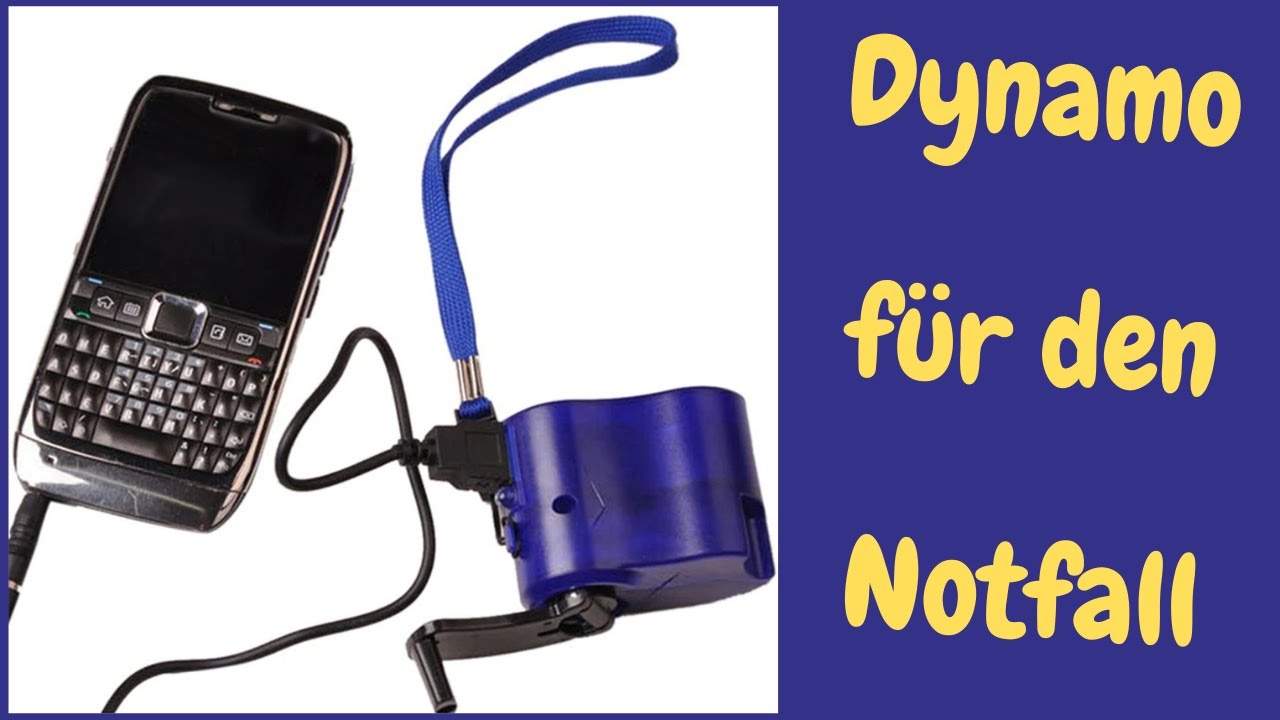 Dynamo für den Notfall, Camping, Handy, etc. Was leistet der kleine? Seht es euch an.