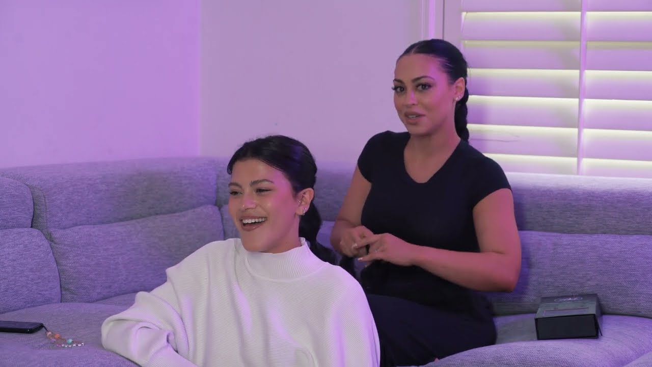 STYLE MY SISTERS HAIR WITH ME | feating Zalas pony extension piece