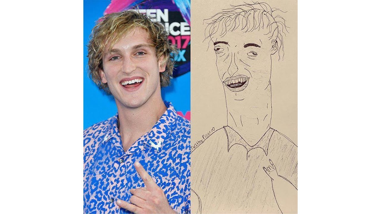 Fan Art By @Tw1tterPicasso | Logan Paul, R. Kelly, and more