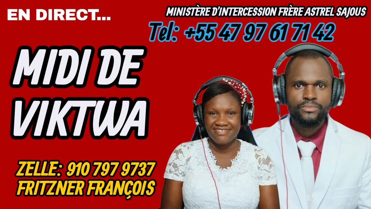 PRIERE MIDI VENDREDI 13 MARS 2026 AVEC FRERE ASTREL SAJOUS