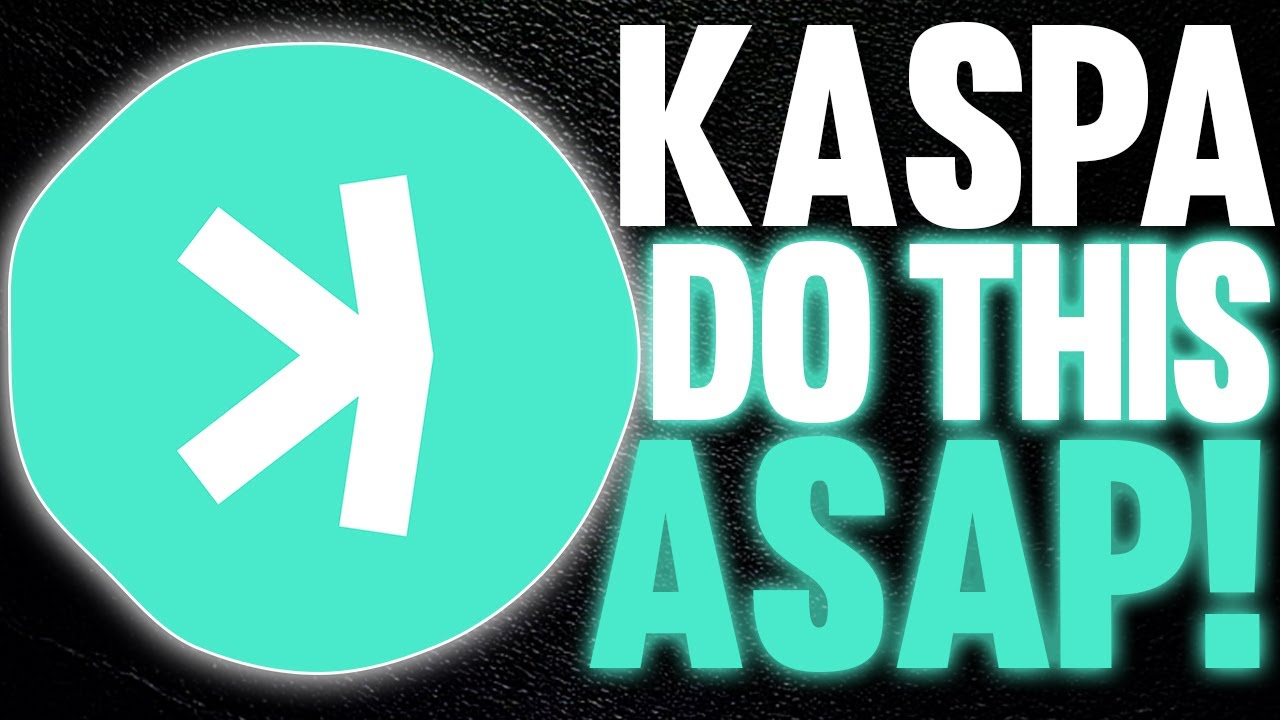 Kaspa Is Dumping! (Do This ASAP)
