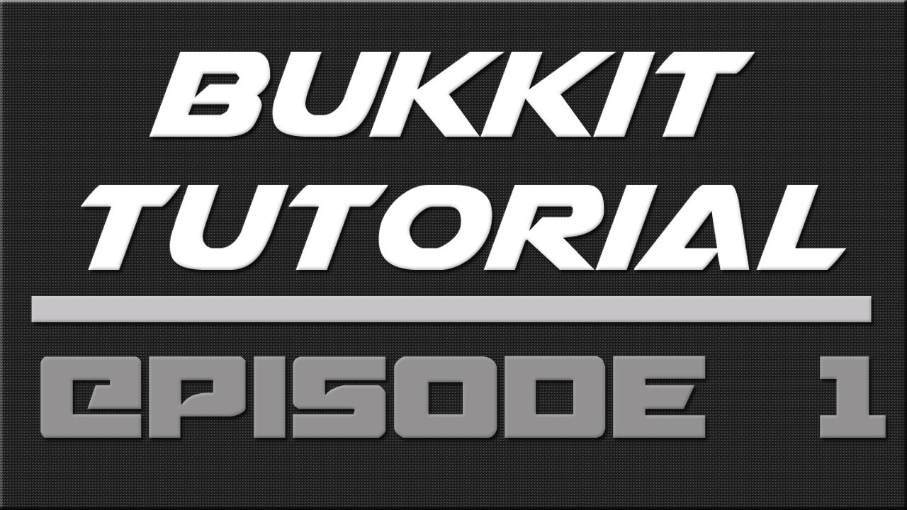 Bukkit Plugin Tutorial Episode 1: *Getting Started* [EASY]