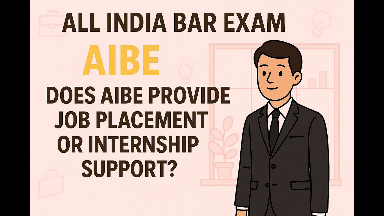 AIBE- Does AlBE provide job placement or internship support?#aibe20 #aibe20examdate