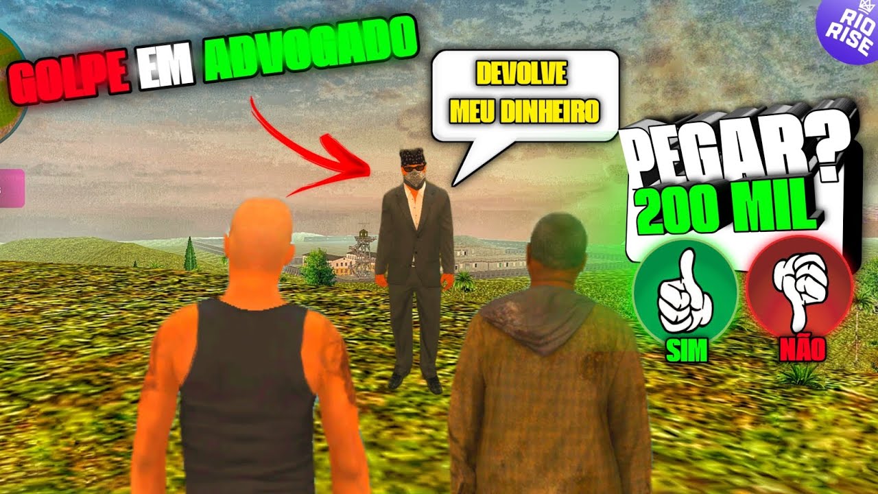 Dando GOLPE em ADVOGADOS no RIO RISE ROLEPLAY 😂