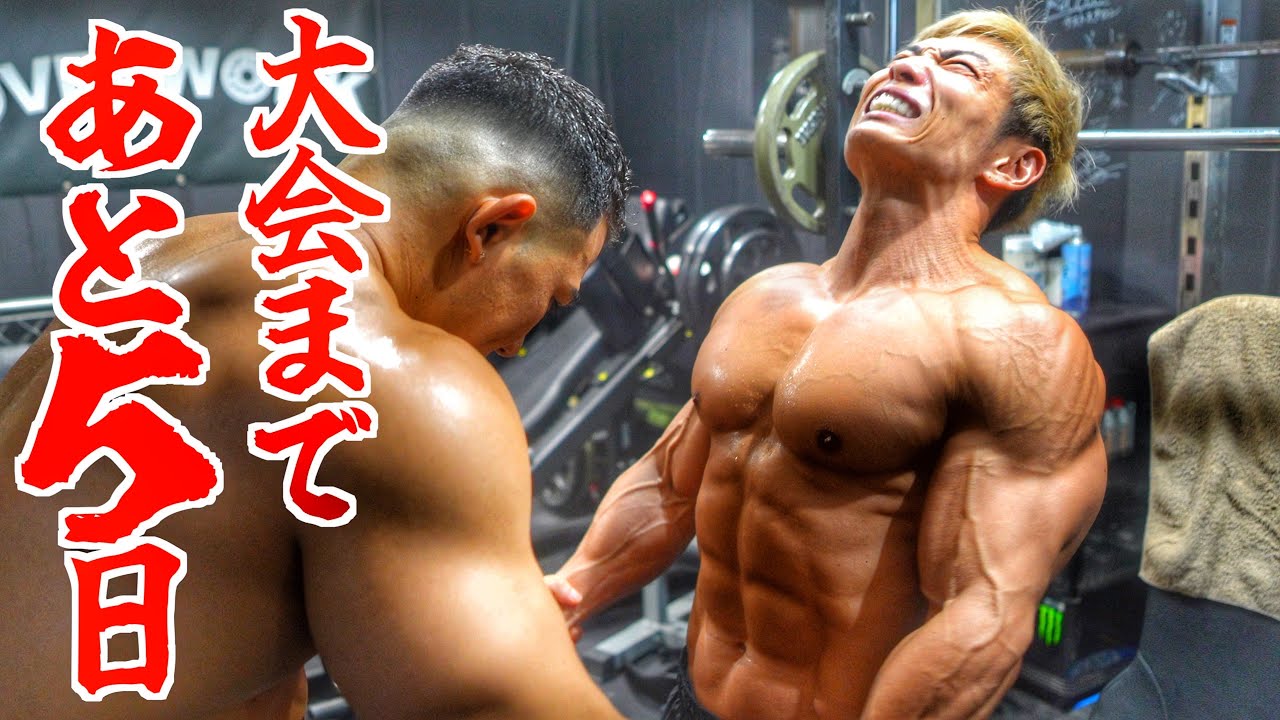 【減量末期】大会直前にTサイクルをぶち込んで、さらに枯渇させる肩トレで身体が激変した‼︎