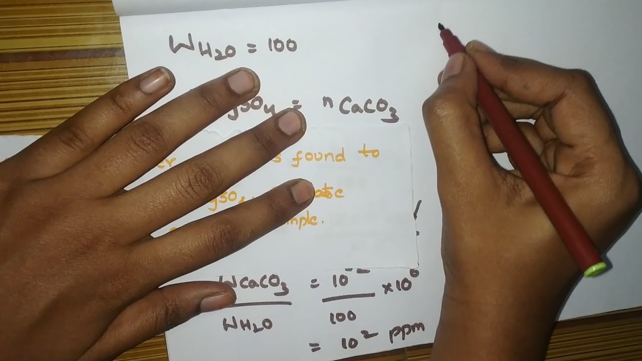 DEGREE OF HARDNESS OF WATER TRICK