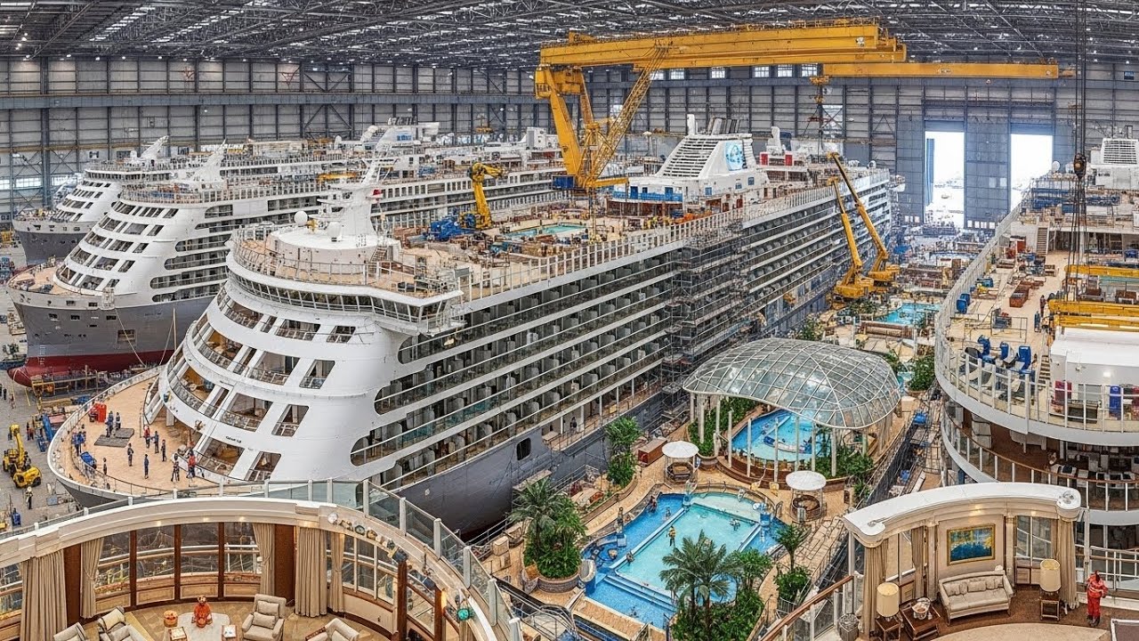 Inside the Billion Dollar 5-Star Cruise Ship Factory – The Entire Production Process (Super Luxury)