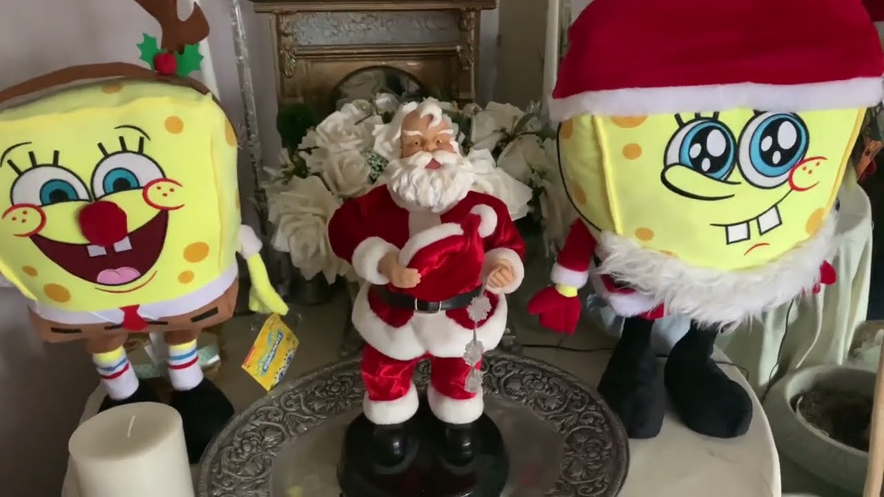 Gemmy CUSTOM Hats off to Santa (Snowflake Spinning Santa) Animated Christmas Decoration 🎅🎄⛄️