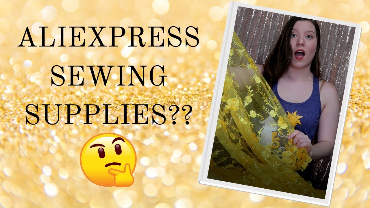 I ORDERED SEWING SUPPLIES FROM ALIEXPRESS! Fabric, notions and rhinestones HAUL!