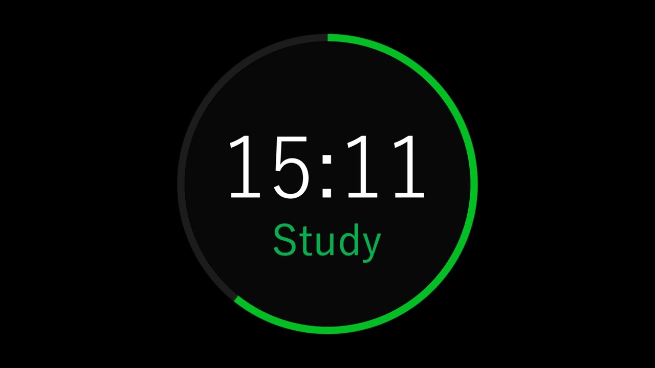 6 hours - Pomodoro - 25 / 5  Timer || No Music - Productive Session