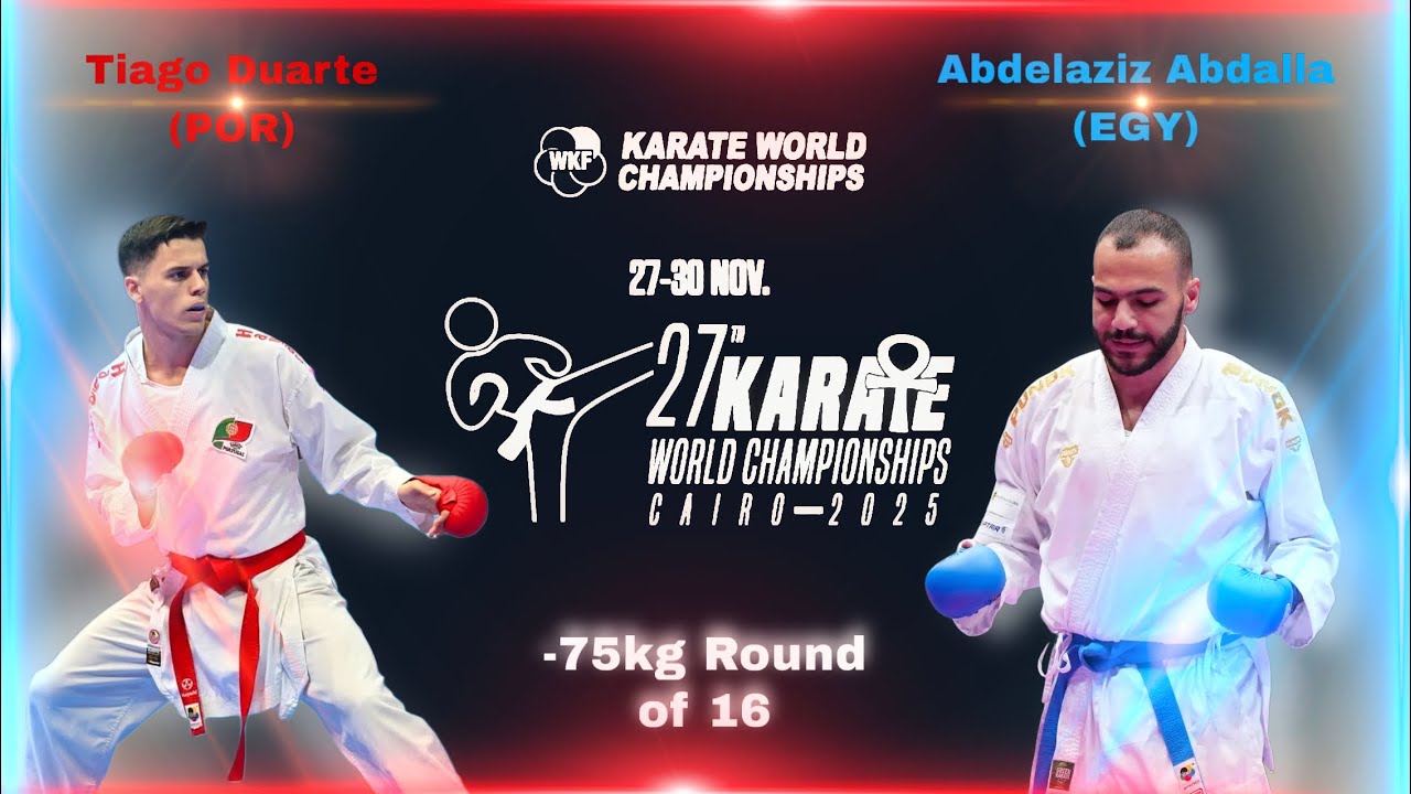 ABDELAZIZ ABDALLA MAMDUH vs TIAGO DUARTE | Men Kumite -75 Kg | World Championship CAIRO 2025