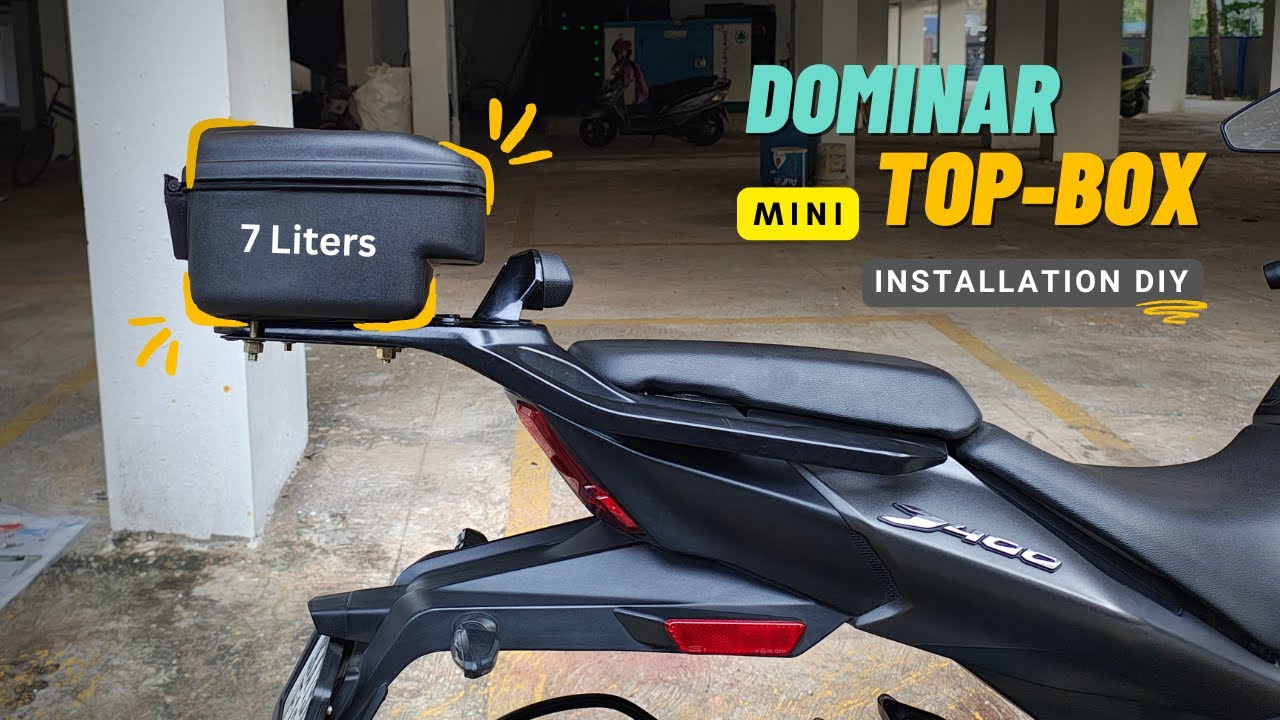 Dominar mini Top Box installation | studds vault box | Perfect Storage for Daily Use!