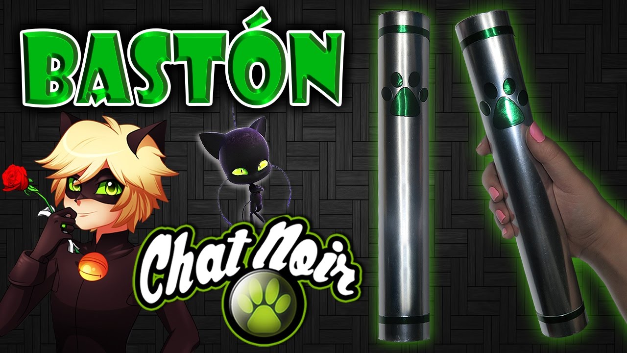 ♥ Tutorial: Bastón/Vara/Báculo de Chat Noir (Muy fácil) [Miraculous Ladybug] ♥