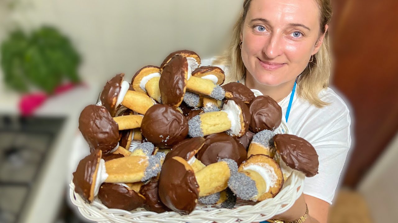 FAZEMOS EM ANIVERSÁRIOS E CASAMENTOS NA UCRÂNIA! Печево грибочки - BOLACHA DE COGUMELOS