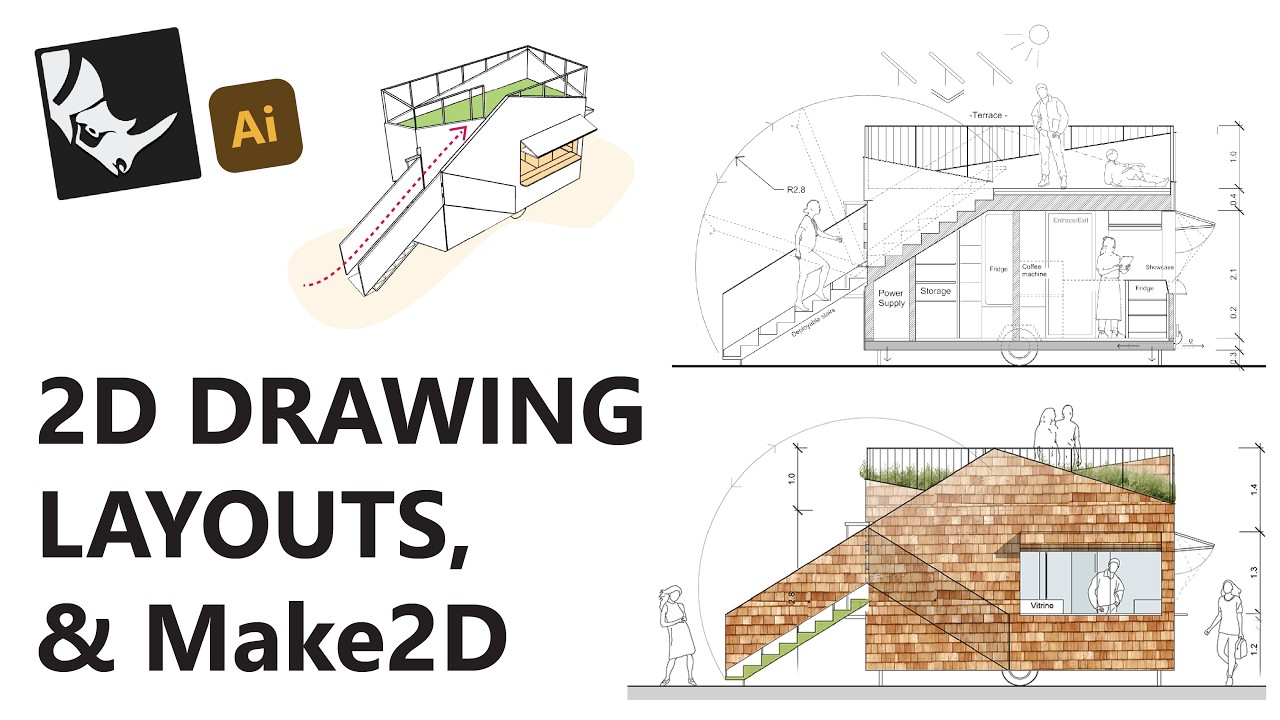 2d Drawing, Layouts and Make2d in Rhino
