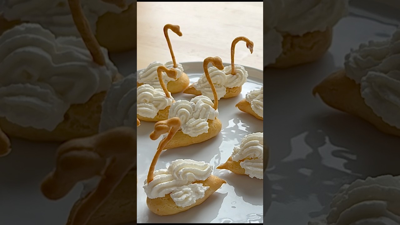 Choux Swans dalam 7 langkah #pastry #baking #choux #pastryschool #dessert #food
