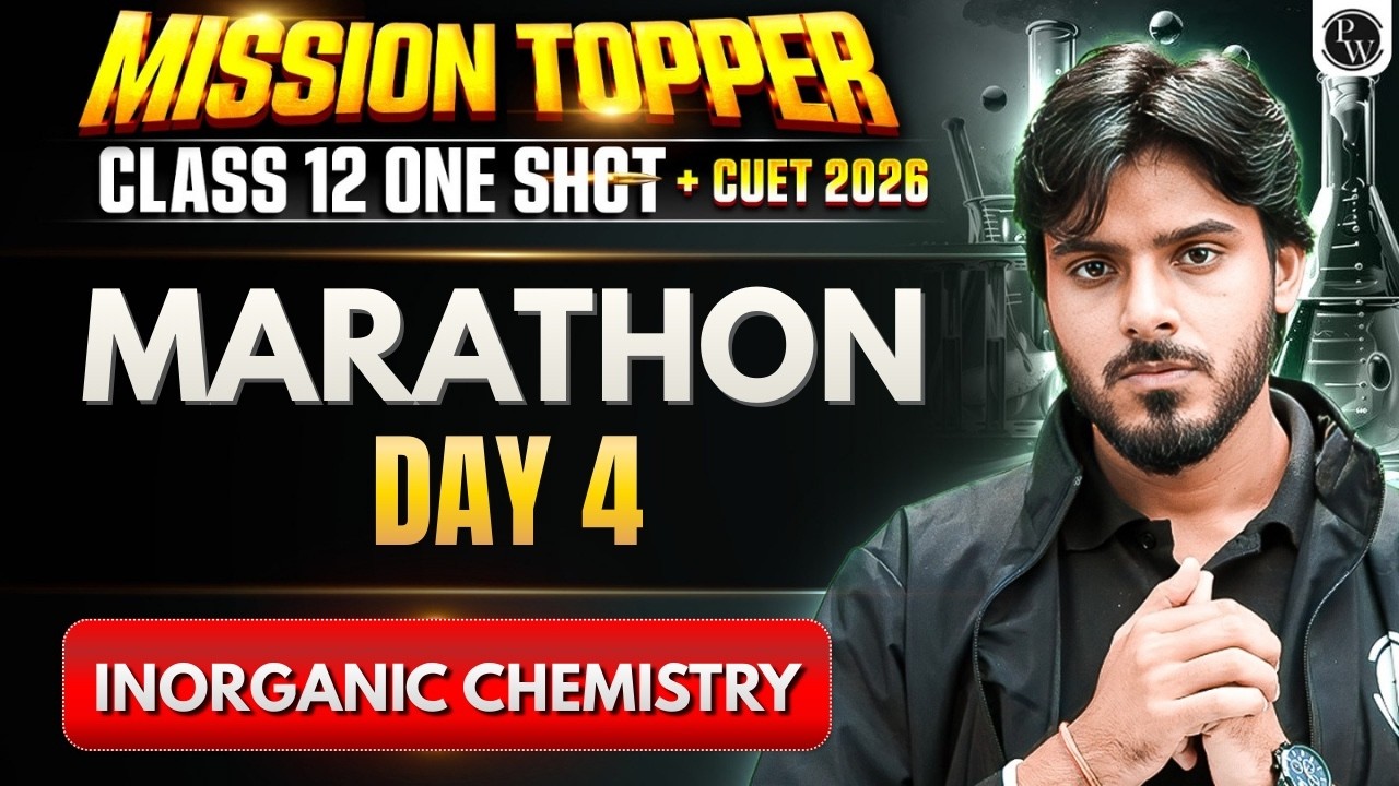Chemistry Class 12 Marathon Day 4️⃣ Mission Topper for Class 12 Boards + CUET 2026🔥💪 #class12 #cuet