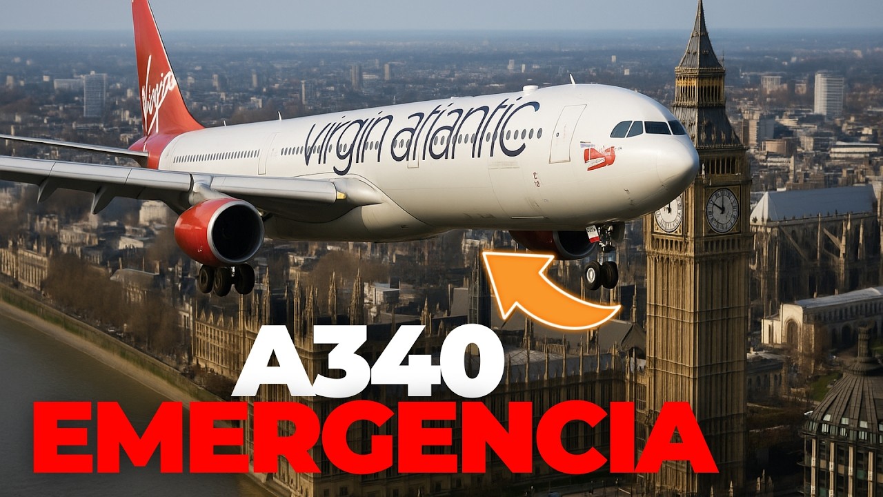 Virgin Atlantic 024: el Airbus A340 de Virgin en emergencia sobre Londres