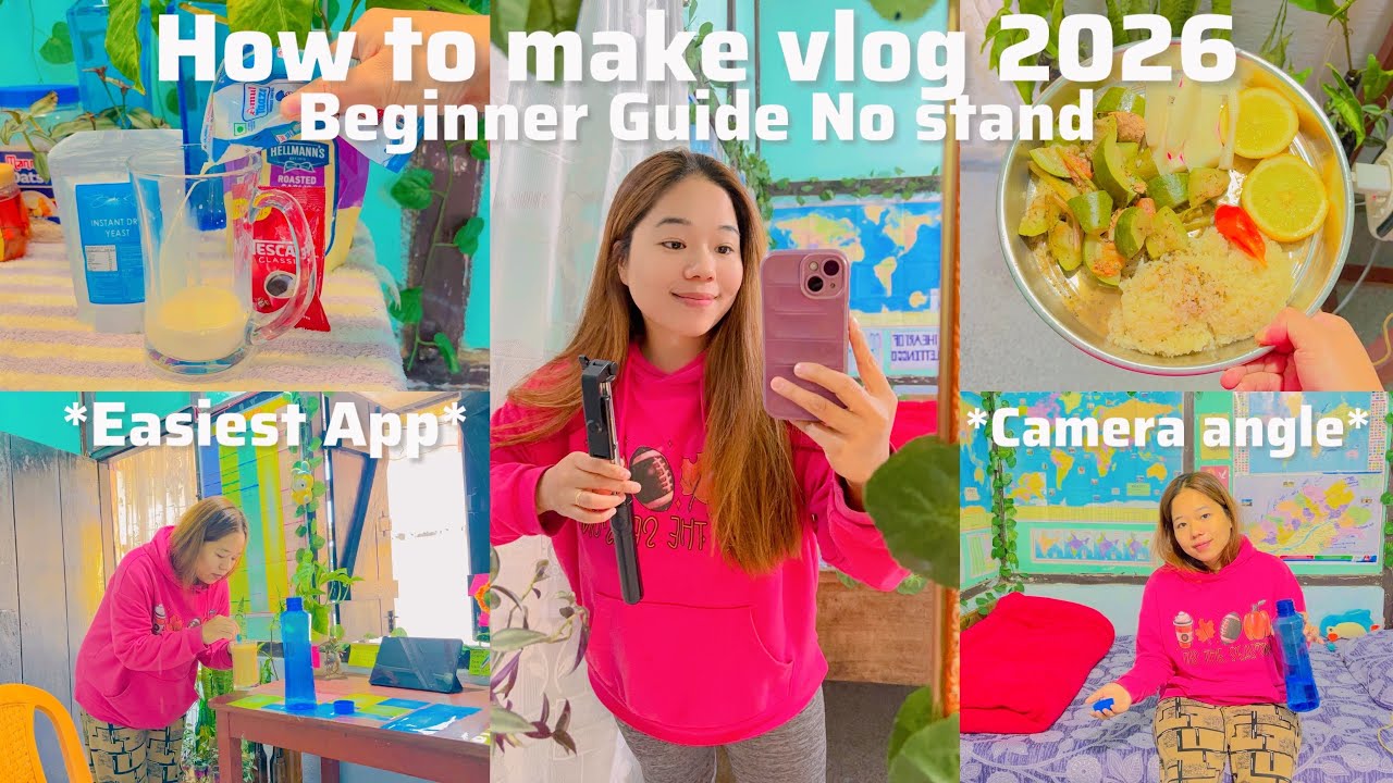 How to Shoot Vlog📸Start Your Channel Today🌸Simple Guide For beginners🌿No Equipment No problem✅💖