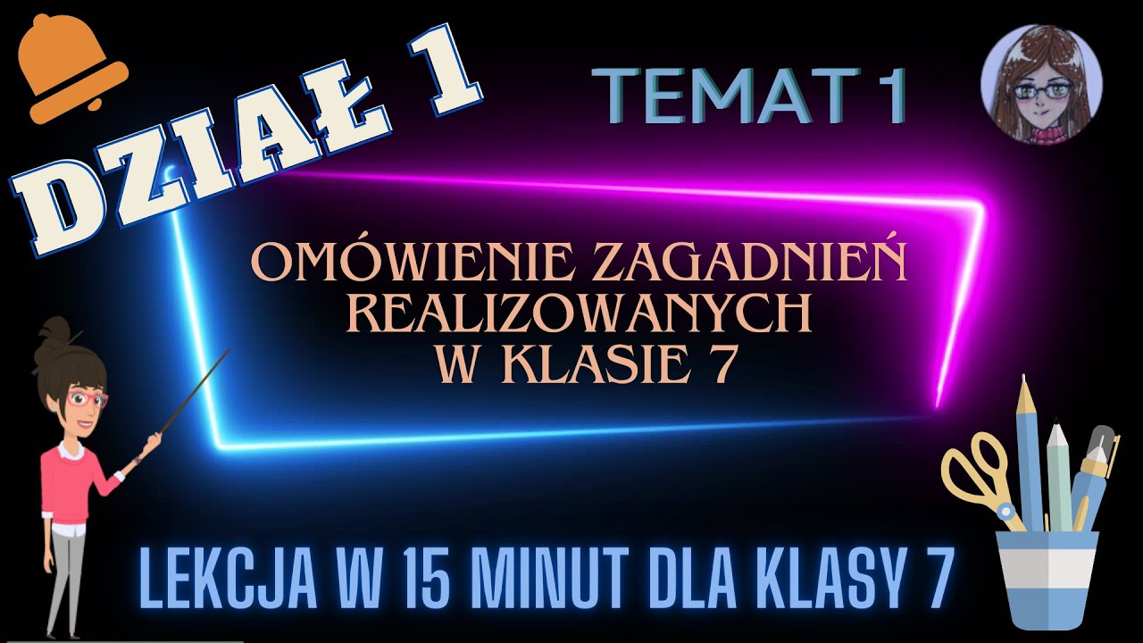KLASA 7 TEMAT 1 Omówienie zagadnień przerabianych w klasie 7