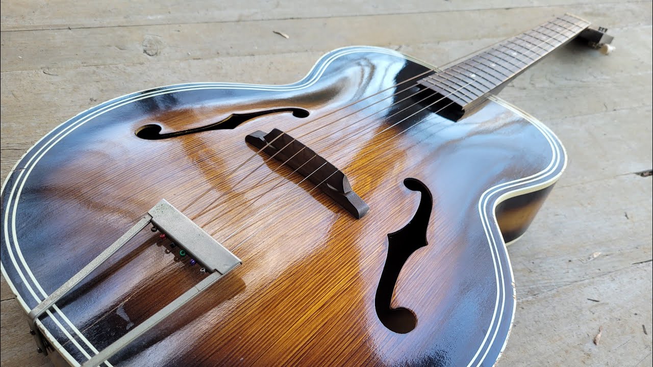 Винтажная арктоп-гитара Harmony #harmonyguitars #archtop #vintageguitar #guitar #harmonychicago #...