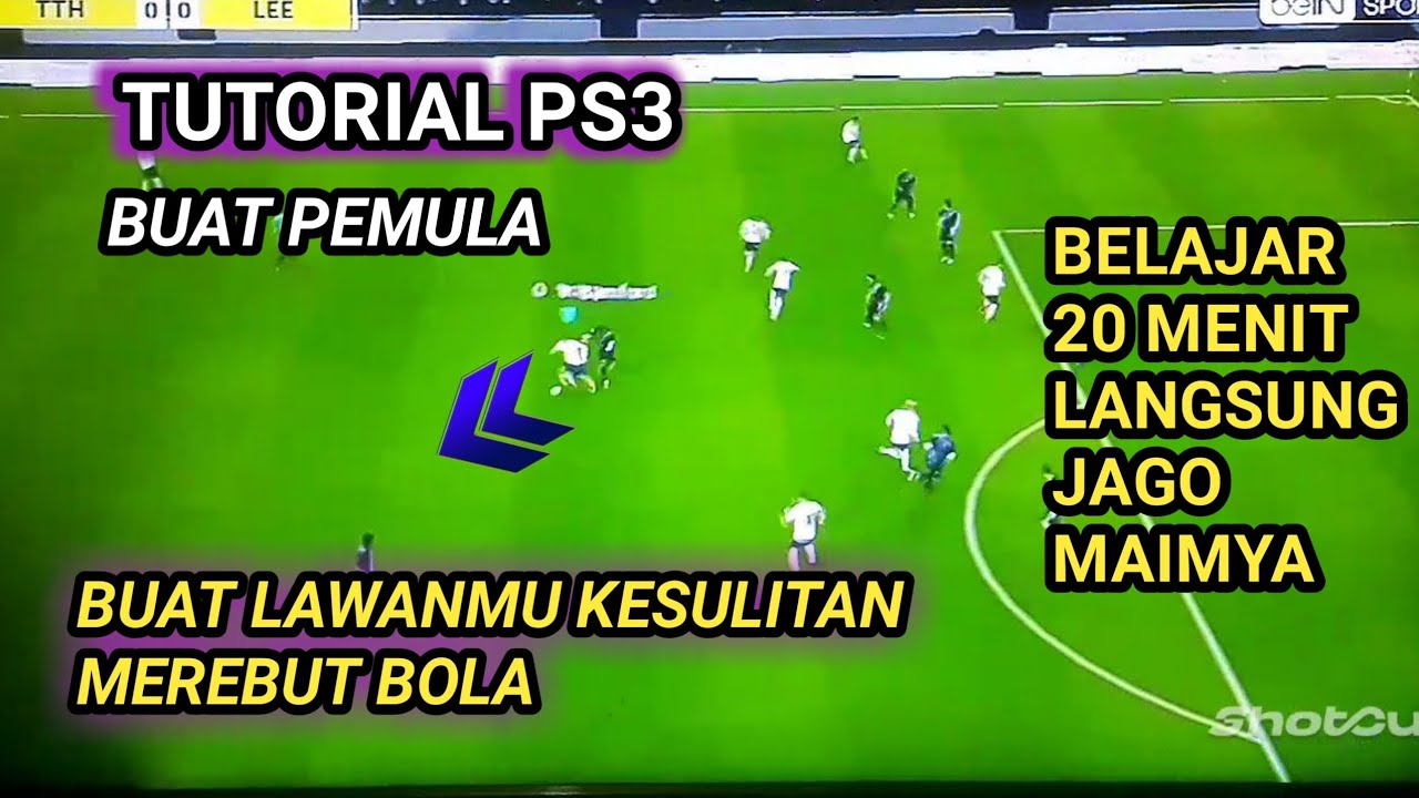 TUTORIAL BERMAIN BOLA PES AGAR LAWAN KESULITAN MEREBUT BOLA KITA