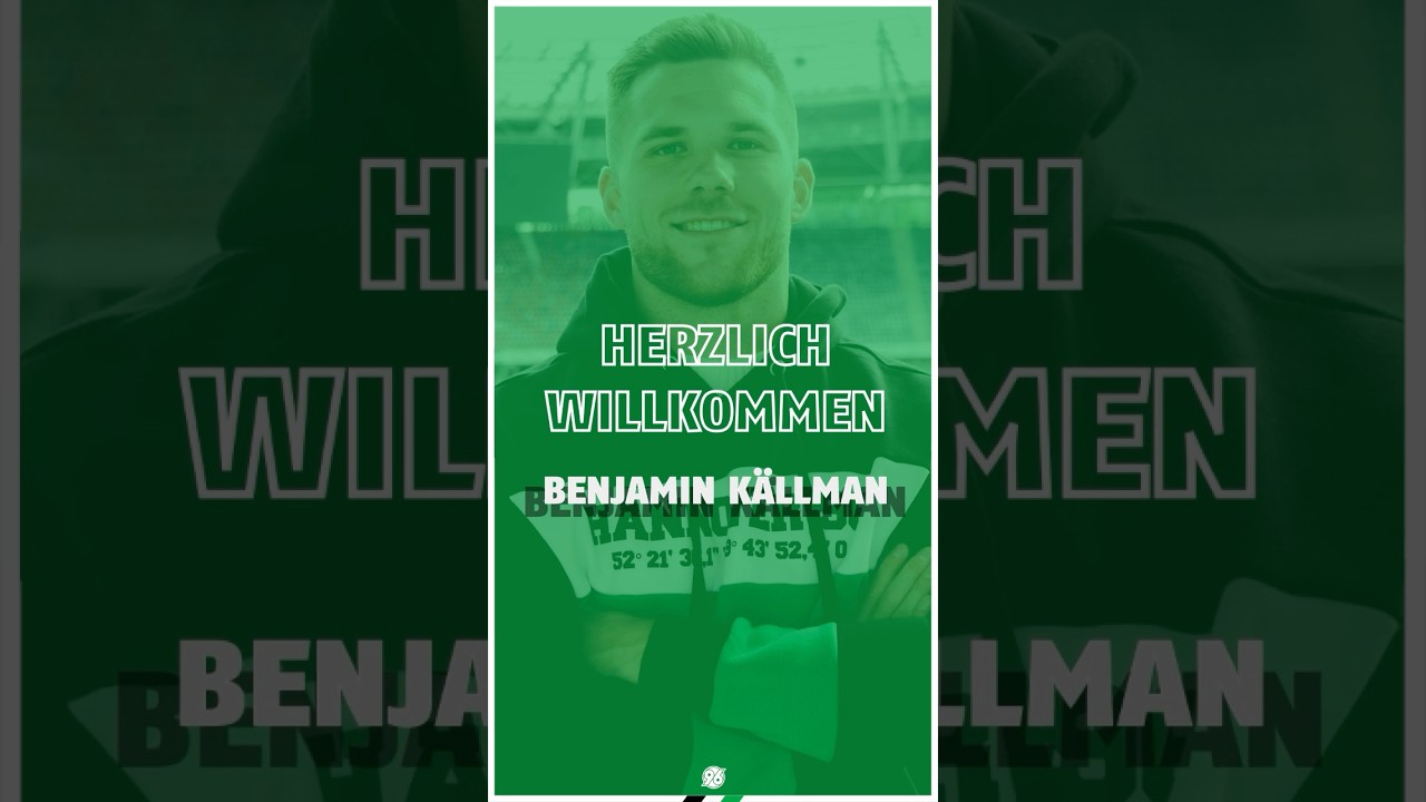 Bald im 96-Trikot - wir freuen uns, Benjamin K&Auml;LLMAN! 🤩🇫🇮 #H96 #Hannover96 #shorts