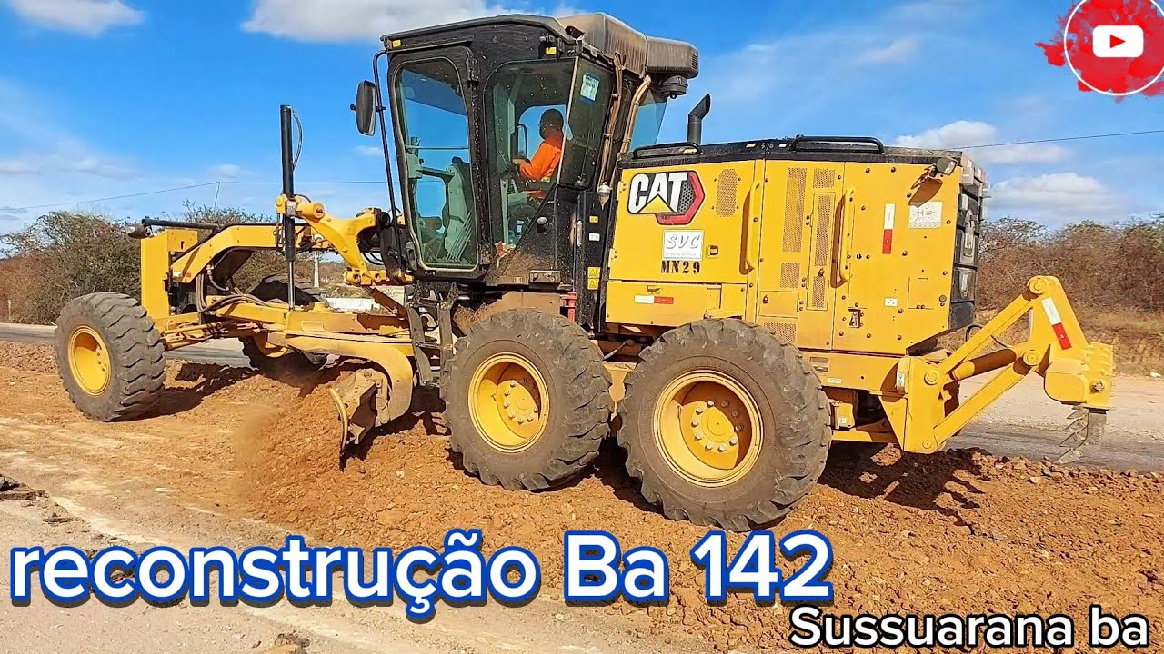 Reconstrução do Asfalto entre Sussuarana e Tanhaçu Ba, patrol 120