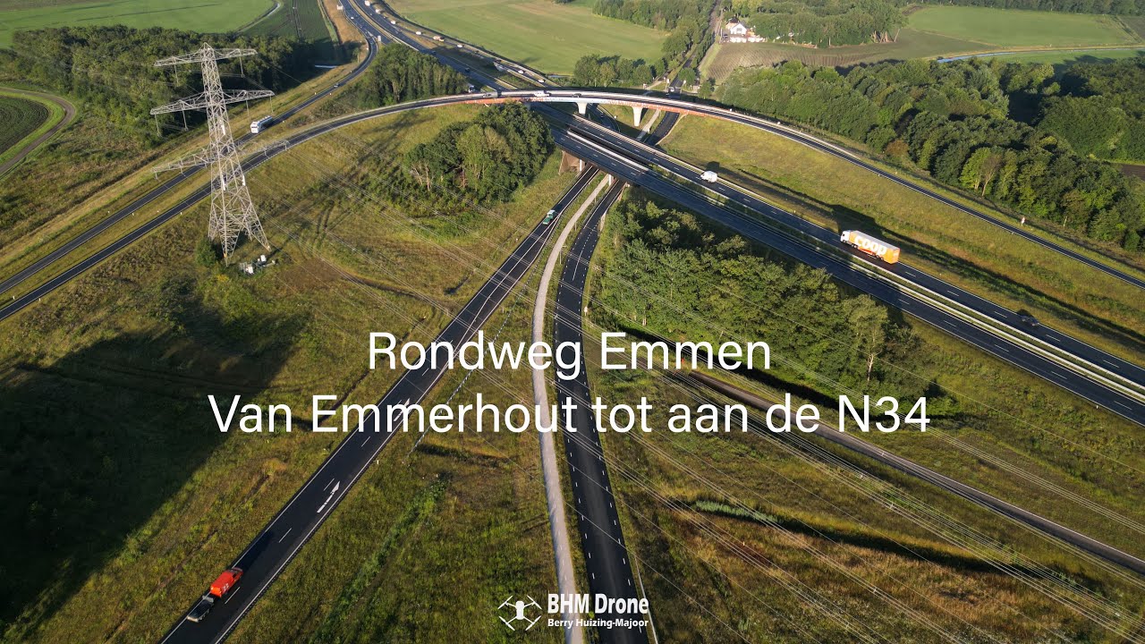 Hyperlapse Rondweg Emmen van Emmerhout tot aan de N34.