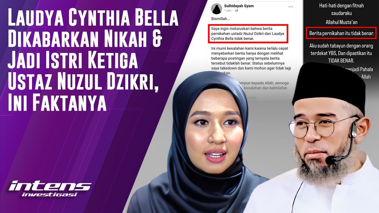 Laudya Cynthia Bella Dikabarkan Nikah Dengan Ustaz Nuzul Dzikri | Intens Investigasi | Eps 4070