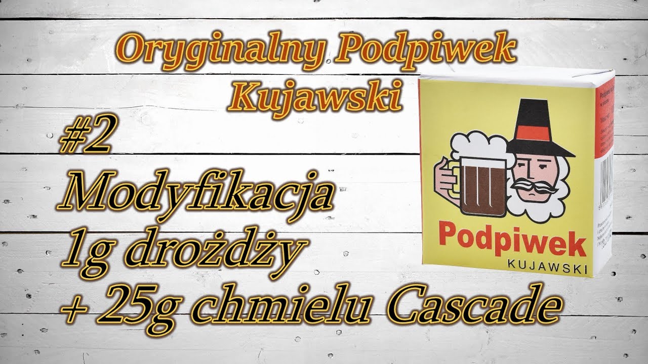 Oryginalny Podpiwek Kujawski #2 mniej drożdży + chmiel amerykański Cascade