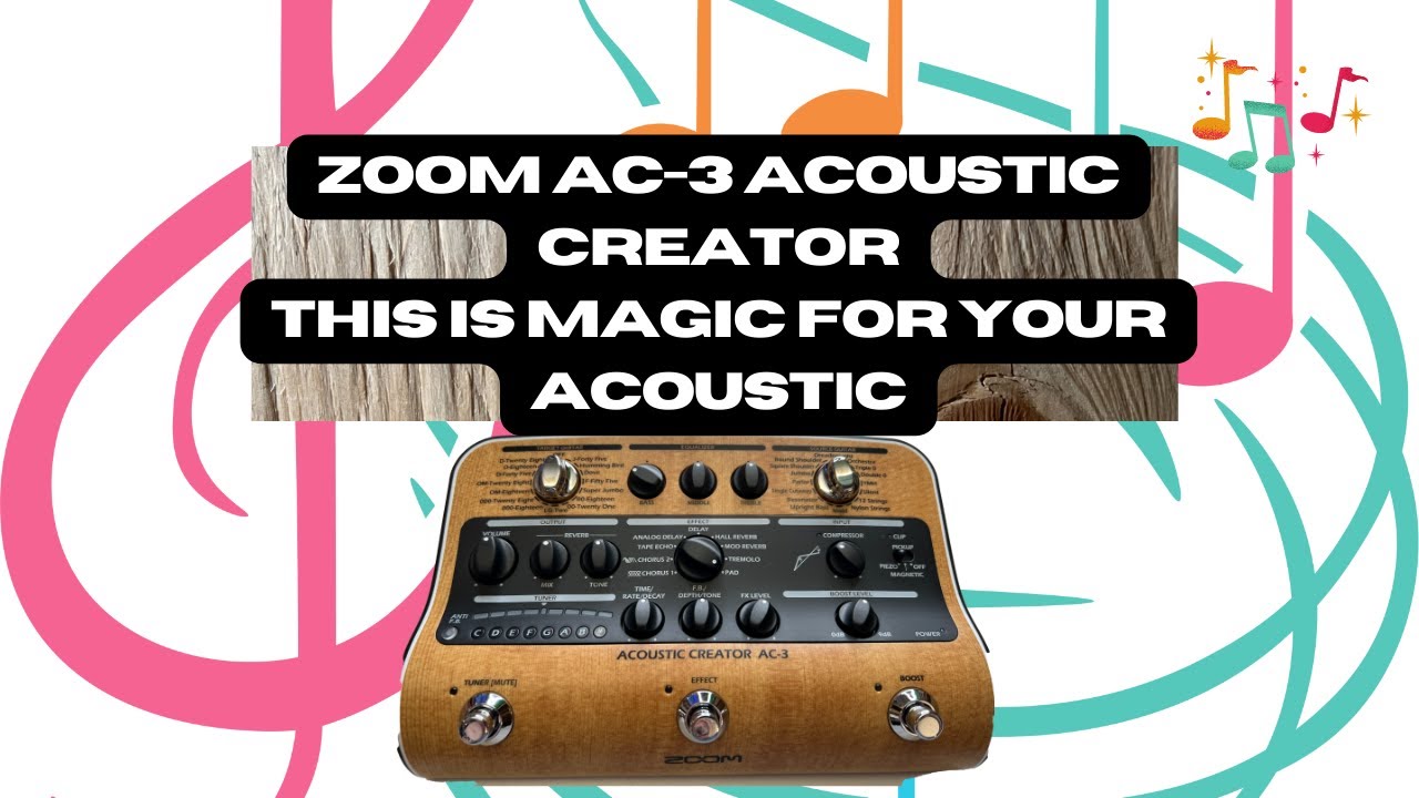 Zoom AC-3 Acoustic Creator/This is Magic for your Acoustic🎸👀